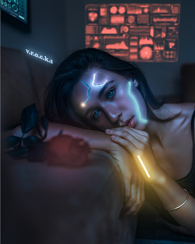 Cyberpunk Girl graphic design