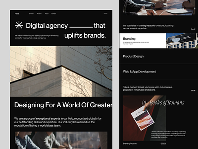 ✱ Fable - Aesthetic Landing Page Website for Digital Agency aesthetic agency agency service design digital agency home homepage landing landing page marketing ui design ui landing page web web design website website design website marketing