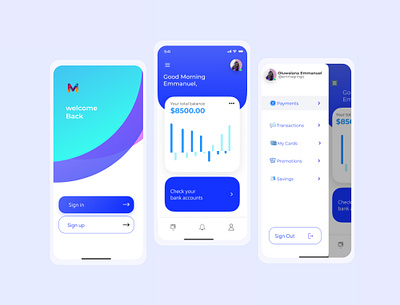 Money App graphic design ui