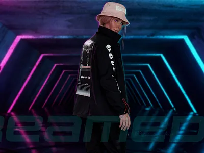 Cyberpunk Futuristic Girl graphic design