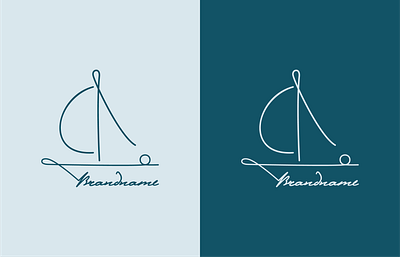 Sailing Signature Logo branding design graphic design identity logo sailing signature vector