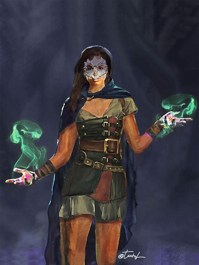 Amalia character design concept art concept art character costume costume concept design design digital art digital design digital drawing digital painting dnd fantasy illustration medieval photoshop wizard