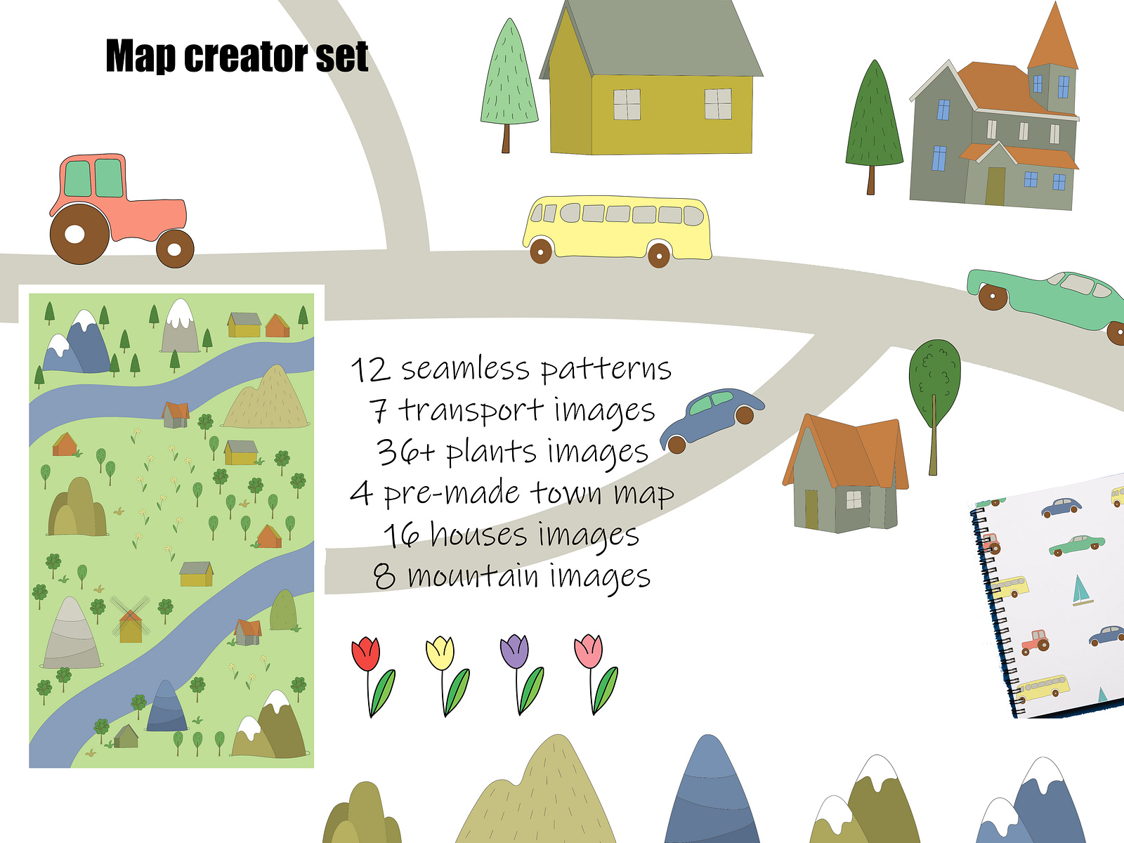 kids map creator . hand drawn Nursery Art by Anastassia on Dribbble