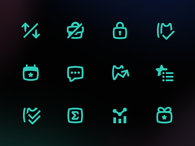 Outlier: Interface Icons betting branding brandstyle customicons design graphic design graphicdesign icons interface