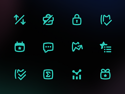 Outlier: Interface Icons betting branding brandstyle customicons design graphic design graphicdesign icons interface