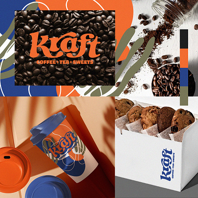 Kraft Branding badge logo branding cafe branding cafe logo coffee coffee branding coffee logo design graphic design illustration logo logodesign minimal vector
