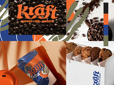 Kraft Branding badge logo branding cafe branding cafe logo coffee coffee branding coffee logo design graphic design illustration logo logodesign minimal vector