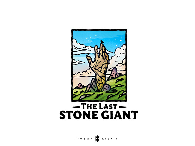 The Last Stone Giant Studio branding dusan klepic fantasy gaming giant logo rock stone studio