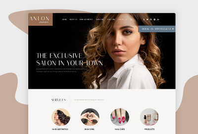 Luxury Salon Web Design salon website web design website website design