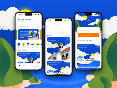 Sonder - Trip Planner App app apps design graphic graphic design illustration interface mobile planner travel trip ui uiux user interface