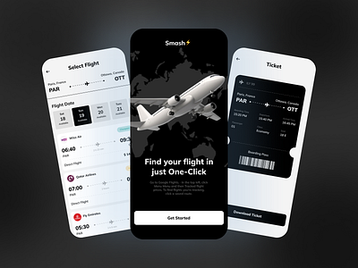 Flight Booking Mobile App UI UX Design