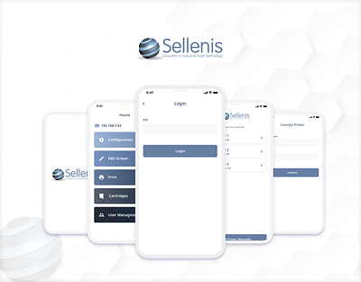 Sellenis adobe xd android app bluetooth branding connectivity design figma illustration illustrator ios app iot logo mobile app mobile ui photoshop product design ui ui design uiux vector