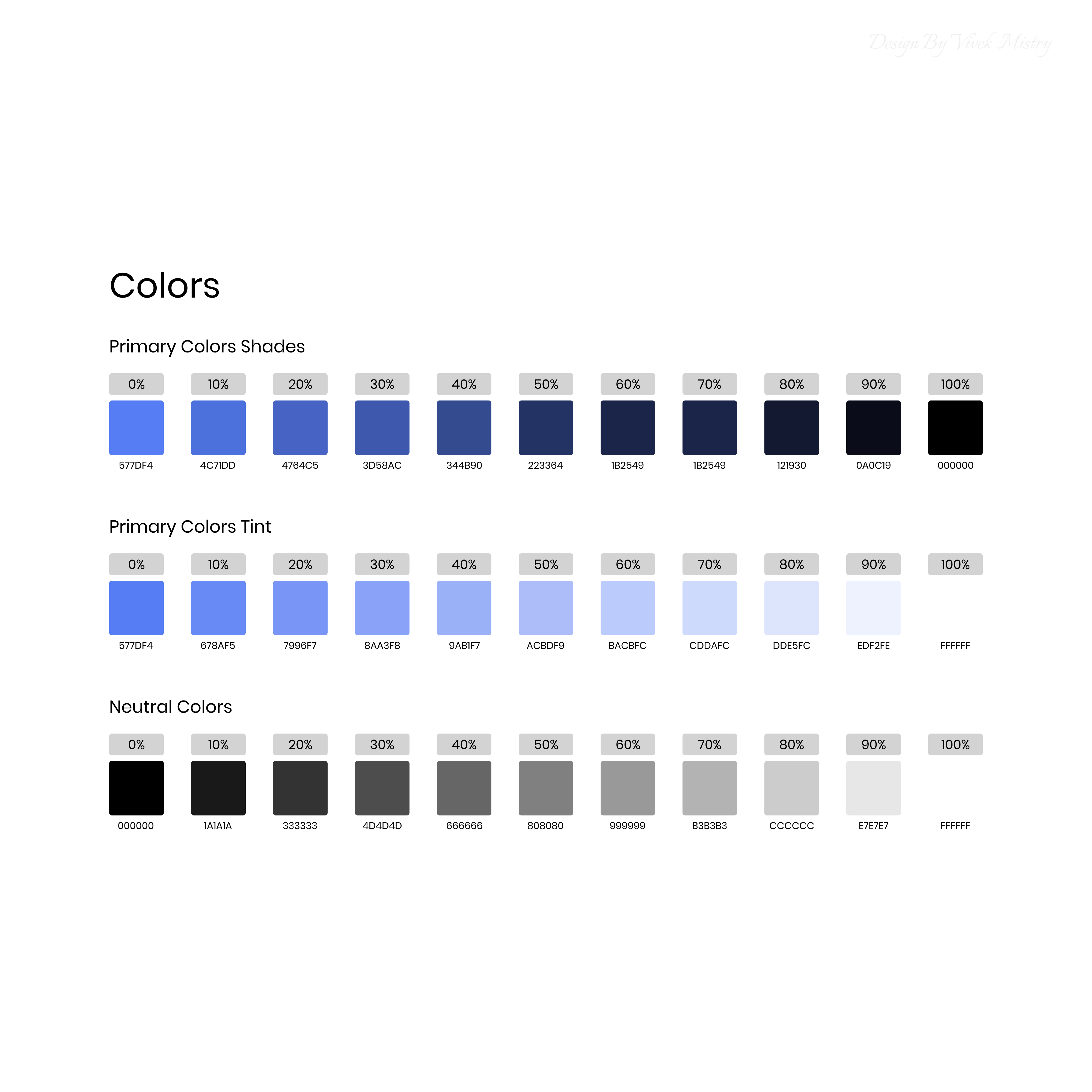 UI Color Palate