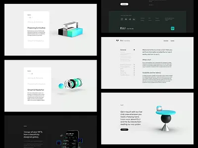 ELLI desktop layouts 3d 3d illustration animation app art direction branding cgi crypto wallet design digital layout logo motion graphics product typography ui vector visual identity webdesign website