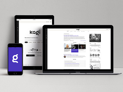 Kagi - Product Development - Version 1 (2021) ai brand branding concept devices dog engine illustration kagi privacy friendly product search smart ui ux vector web