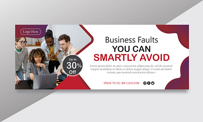 Business facebook cover post adobe branding business creative design graphic design illustration logo marketing vector