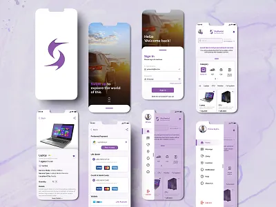 App Design For (Sky Rental) App app design graphic design ui ux