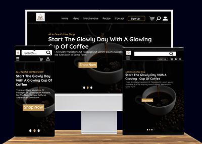 coffee shop landing page concept coffee shop design ecom figma figma website graphic design landing page ui ux