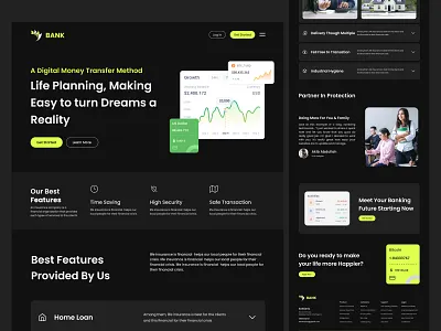 Finance Website Ui currency finance landing page payment ui ui design uiux website