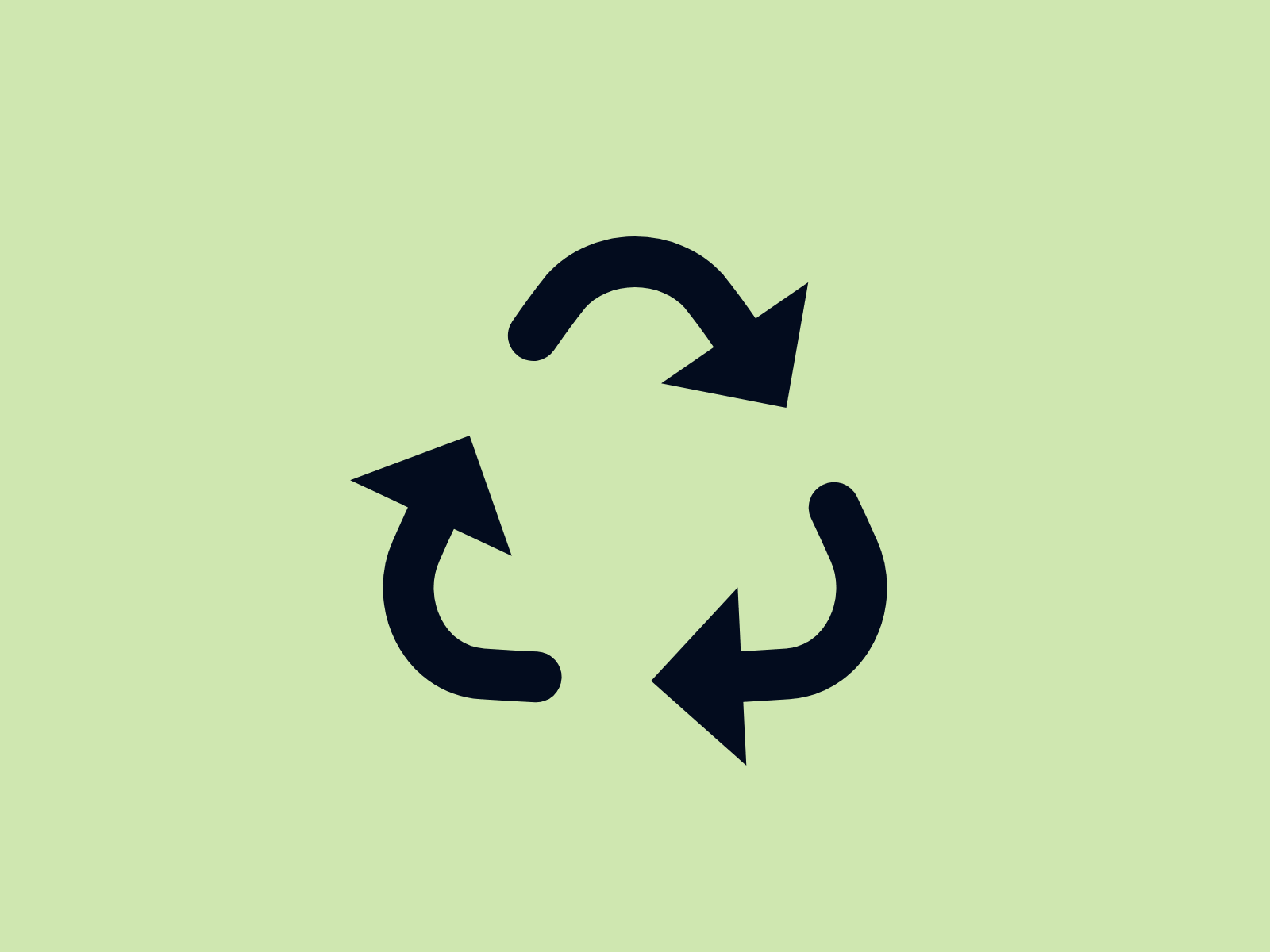 Recycle Green 2d animation arrows clean design graphic design green illustration lines logo madewithsvgator motion graphics path recycle ui vector
