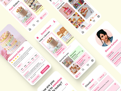 Sweet Haus Bakeshop -Mobile App Design app design ui ux