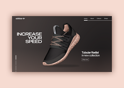 Adidas promo concept adidas concept design sneaker sport ui web