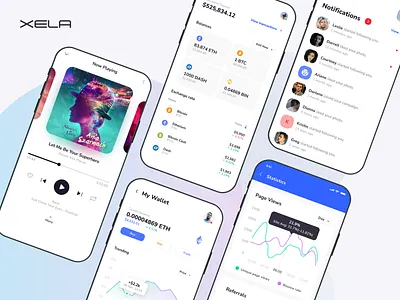 XELA Design System - Mobile App Templates android android app design design system figma ios ios app jetpack compose mobile app prototyping react swiftui template templates ui kit