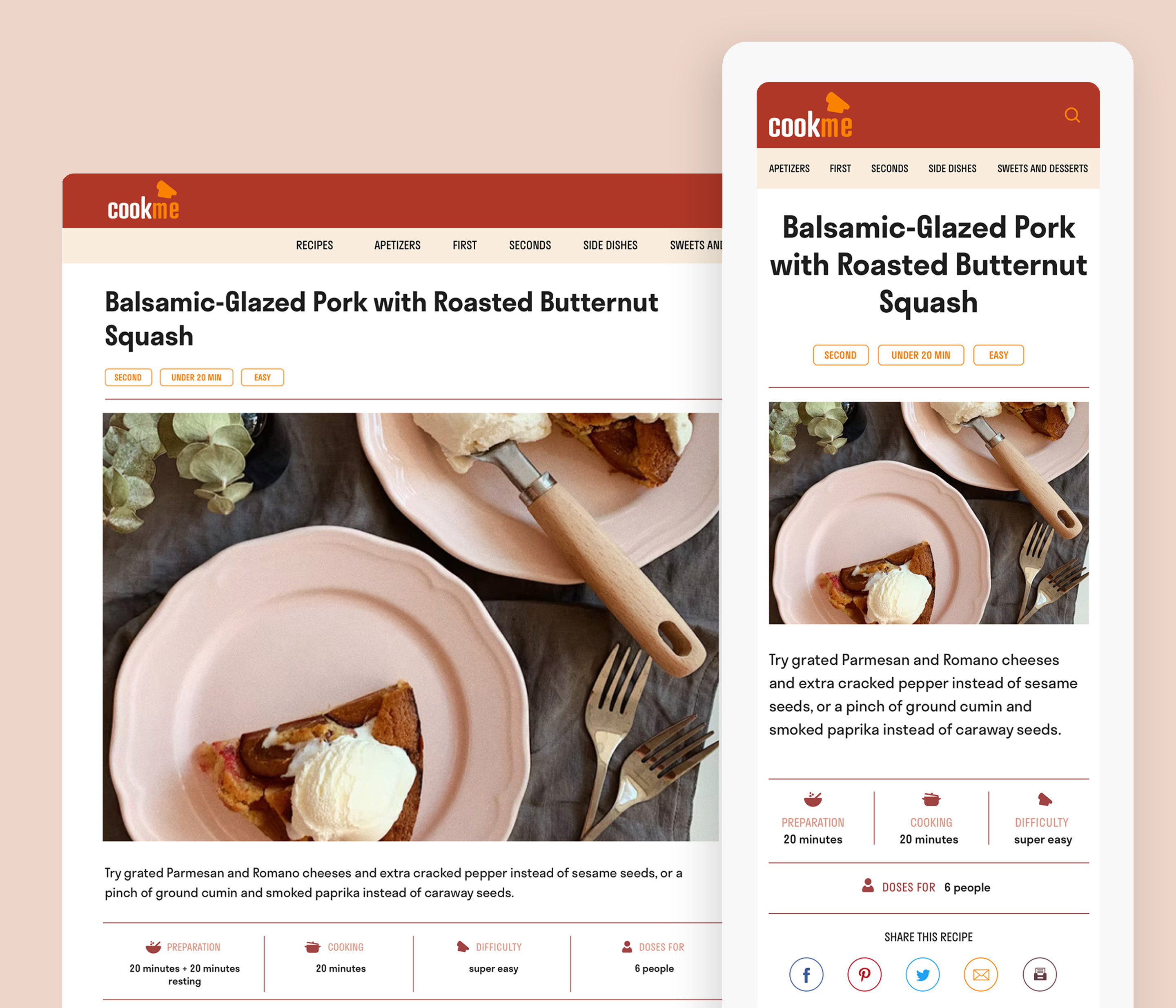 Cook Me Website design graphic design ui ux web website