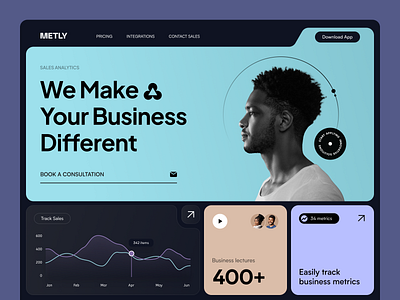 Metly Web Site Design: Landing Page / Home Page UI design home home page homepage landing landing page landingpage site uidesign uiux userinterface uxui web design web page web site webdesign webpage website