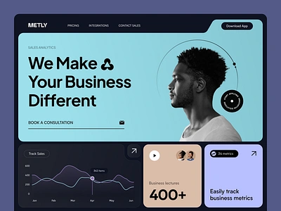 Landing Page for Sales SaaS landing landing design landing page landing page design landing ui landing ux