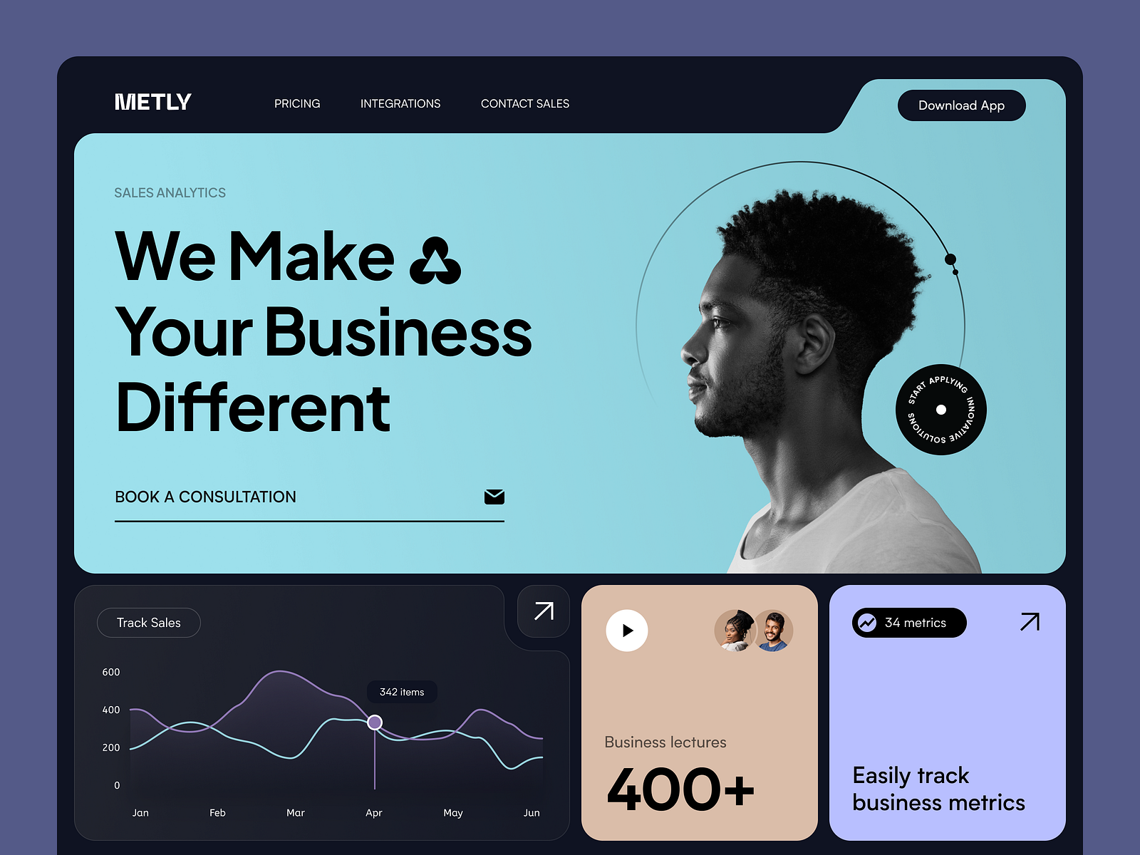 Landing Page for Sales SaaS by Halo UI/UX for HALO LAB on Dribbble