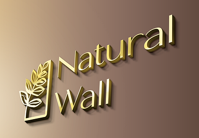 landscape brand logo "natural wall" adobeillustrator branddesign branding design designer graphic design identity logo logotype vector