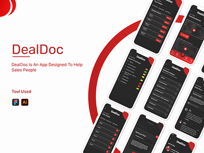 DealDoc app design branding cover page coverpage design mobile app design mobile cover images portfolio ui uiux