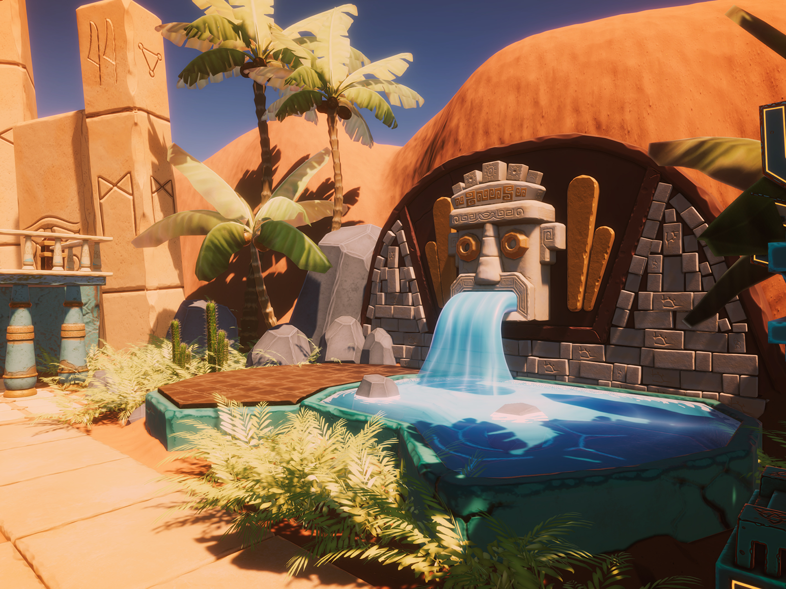 Stylized Aztec Level Design 3d 3d animation 3d art 3d artist animation blender design game art game artist games lowpoly mobile games pc games stylized