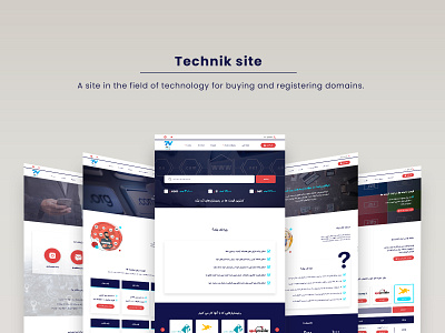 Technik site branding domain graphic design host server site tech technology ui user experience user interface ux web wed design