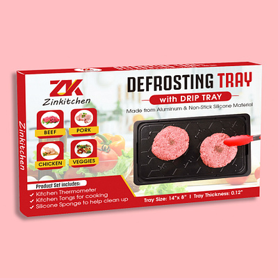 Defrosting tray box design branding design graphic design illustration typography