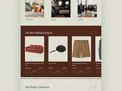 Eco-Living: Buy Eco-Friendly and Sustainable Products. design ui uiuxdesign ux webdesign