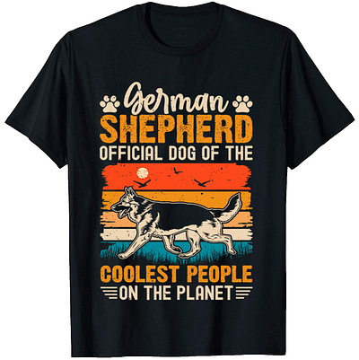 German shepherd Official Dog of, German shepherd T-Shirt Design branding custom ink custom t shirts custom t shirts cheap custom t shirts online custom text shirt design graphic design illustration illustrator tshirt design logo shirts t shirt design ideas t shirt design maker t shirt design template typography design typography t shirt design typography t shirt template ui vector