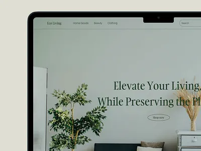 Eco-Living: Buy Eco-Friendly and Sustainable Products. design ui uiux uiuxdesign ux webdesign