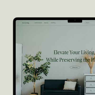 Eco-Living: Buy Eco-Friendly and Sustainable Products. design ui uiux uiuxdesign ux webdesign