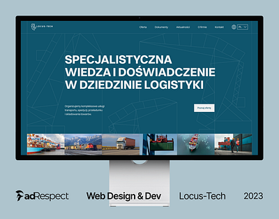 Locus-Tech Web Design & Development figma logistics shipping company ui ui design uiux ux web desing web development webdesign webdevelopment