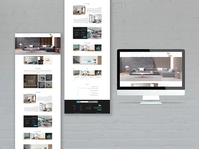 Website design for Behrooz construction company architect architecture branding decor design home home decor home design site ui user experience user interface ux web design web designer website