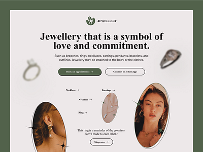 Jewellery web btrutal clean color font graphic design interface jewellery minimal ui