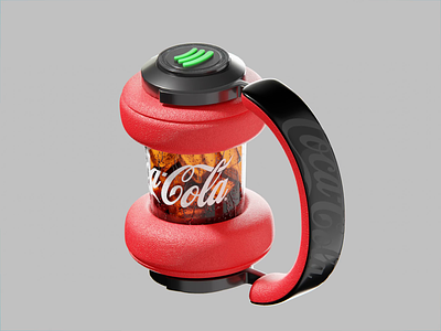 Coca Cola + Spotify 3d animation blender blender3d c4d cola icon isometric logo motion graphics packaging spotify