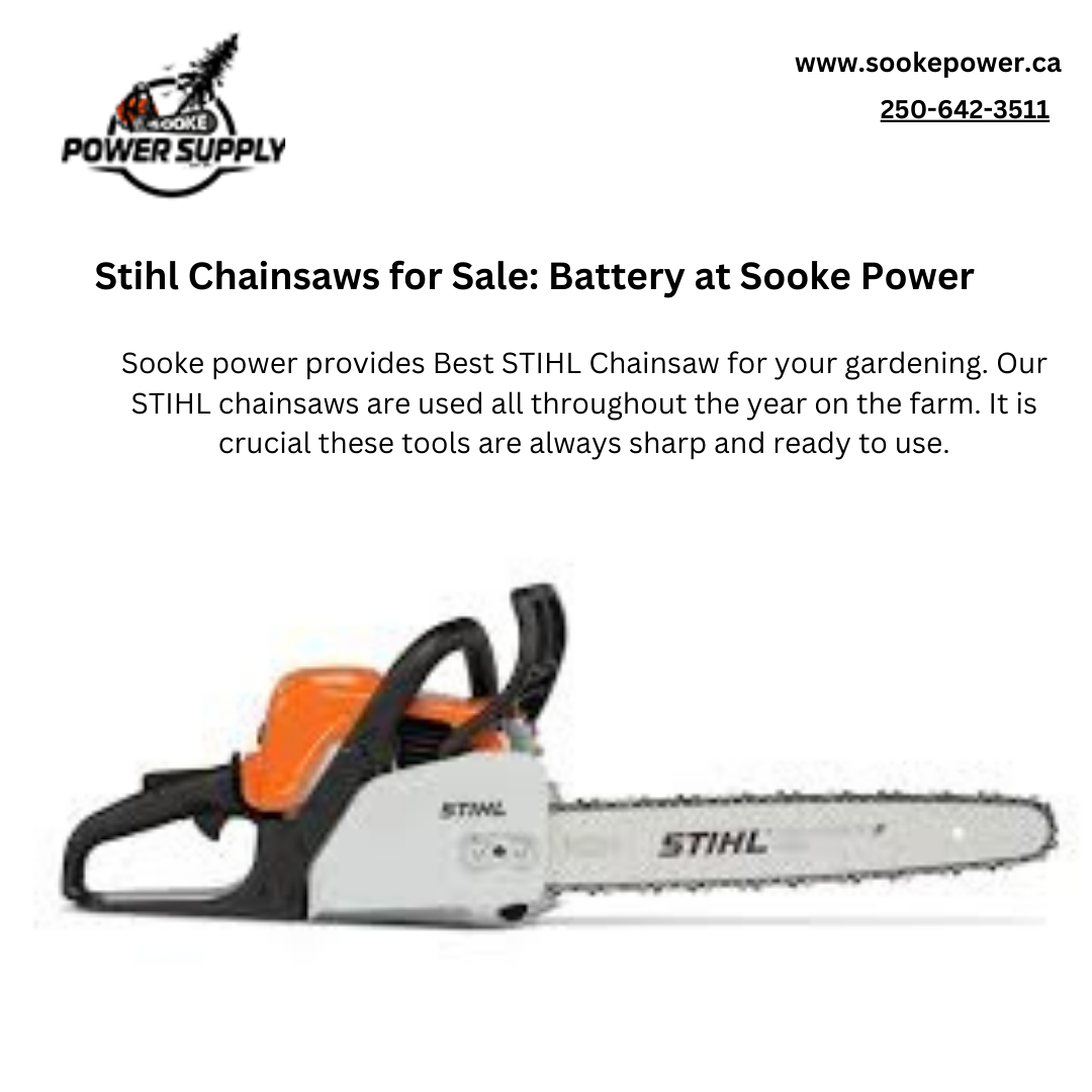 Stihl Chainsaws for Sale Battery at Sooke Power by sooke power on Dribbble