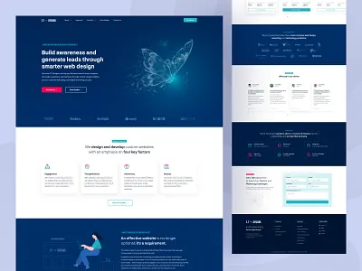 3.7designs - Web Design & Development Landing Page agency website clean creative digital agency digital marketing digital marketing website landing landing page squarespace uiux web agency web development website website builder website concept wordpress