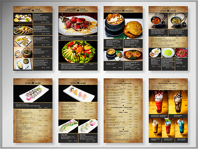 Меню для кафе Келих app branding design graphic design logo typography vector дизайн кафе меню полиграфия ресторан фирменный стиль
