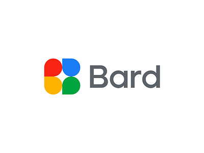 Bard logo redesign ai b bard branding bubble chat chatbot creative google icon letter logo mark monogram negative space smart star technology web3