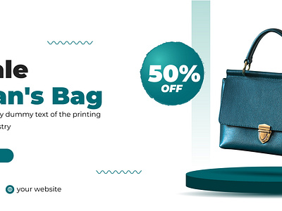 Woman's Bag Design, Big sale template bag banner banner sale big sale branding design design bag graphic design template banner woman bag