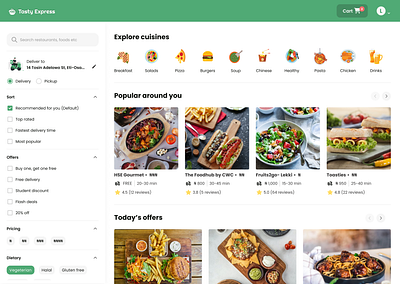 Online Food Delivery delivery food ui web